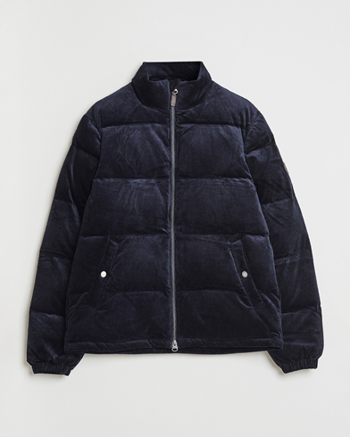 GANT Corduroy Down Puffer Jacker Evening Blue – Blau