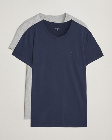 Gant 2-Pack Crew Neck T-Shirt Light Grey/Navy – Blau