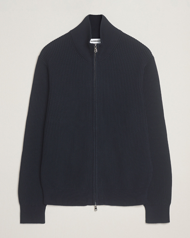 J.Lindeberg Alexis Cotton Full Zip Navy – Blau