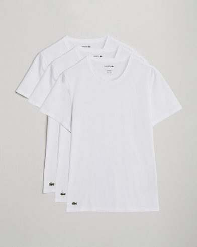 Lacoste 3-Pack Crew Neck T-Shirt White – Weiß