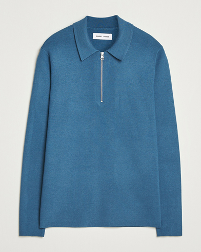 Samsøe Samsøe Guna Half Zip Stellar Blue – Blau