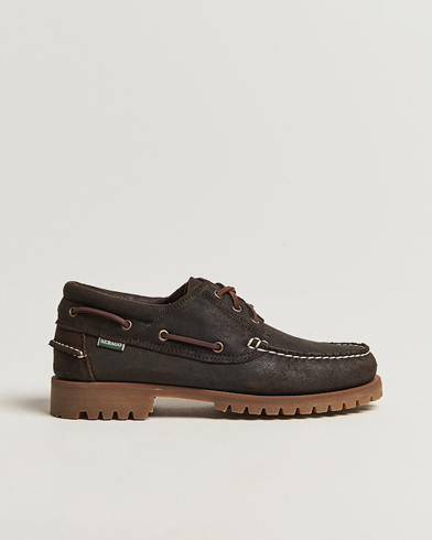 Sebago Acadia Waxed Suede Loafer Dark Brown – Braun