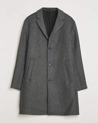 NN07 Austin Wool Coat Grey Melange – Grau