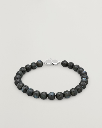 Tom Wood Cove Bracelet Black Larvikite – Schwarz
