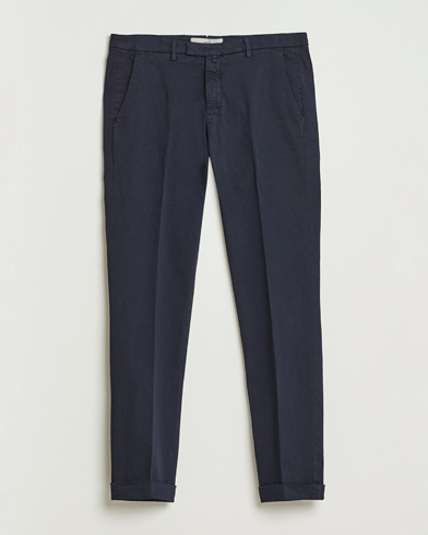 Briglia 1949 Slim Fit Cotton Stretch Chino Navy – Blau