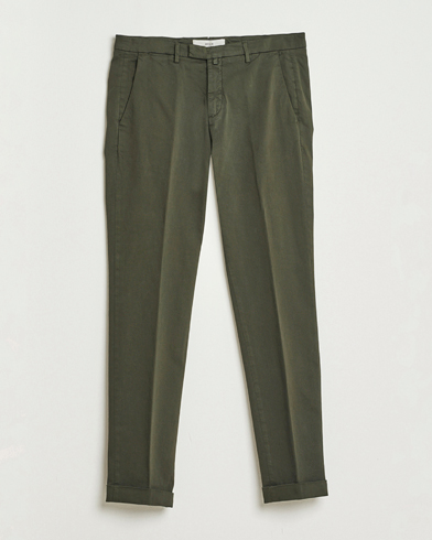 Briglia 1949 Slim Fit Cotton Stretch Chino Military – Grün