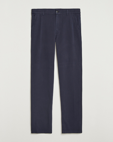 Canali Cotton Twill Chinos Navy – Blau