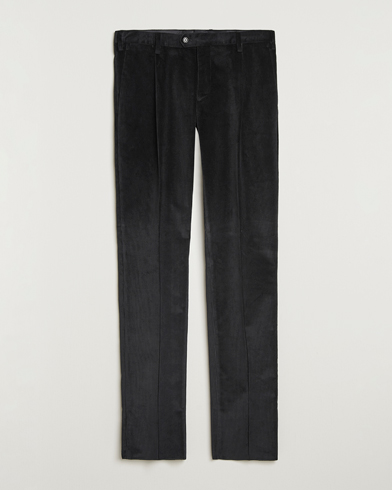 Lardini Cotton Corduroy Trousers Black – Schwarz