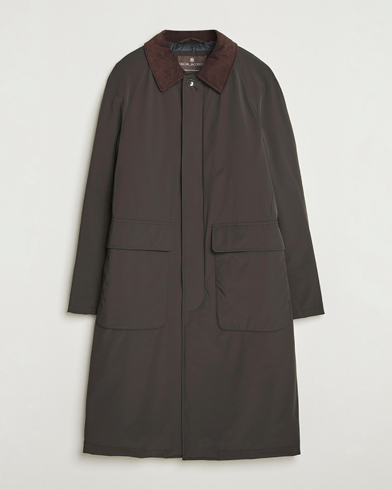 Oscar Jacobson Padded Raglan Nylon Coat Brown – Braun
