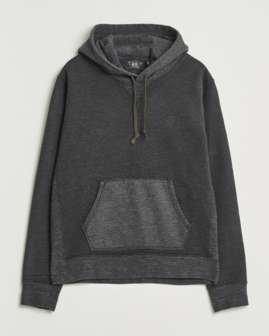 RRL Two Tone Hooded Sweatshirt Charcoal – Grau