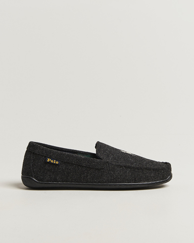 Polo Ralph Lauren Brenan Wool Slipper Black/Cream – Schwarz