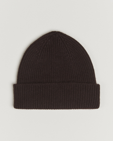 Le Bonnet Lambswool/Caregora Beanie Espresso – Braun