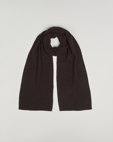 Le Bonnet Lambswool/Caregora Scarf Espresso – Braun