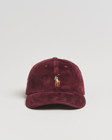 Polo Ralph Lauren Corduroy Cap Rich Ruby – Rot