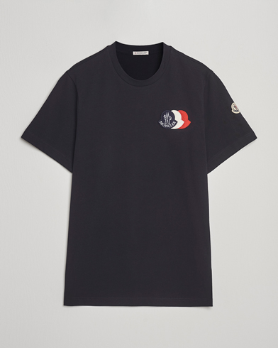 Moncler Patch Logo T-Shirt Navy – Blau