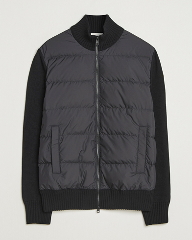 Moncler Padded Zip Cardigan Black – Schwarz
