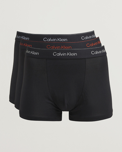 Calvin Klein 3-Pack Icon Cotton Stretch Relaxed Trunk Black – Schwarz