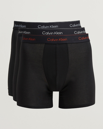 Calvin Klein 3-Pack Icon Cotton Stretch Boxer Brief Black – Schwarz