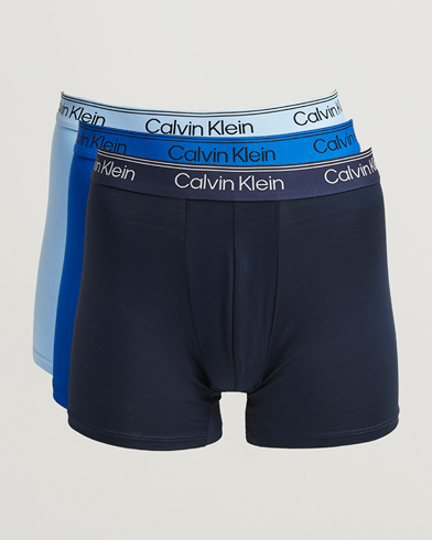 Calvin Klein 3-Pack Micro Stretch Boxer Brief Black/Royal/Blue – Blau
