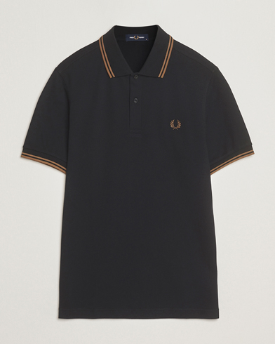 Fred Perry Twin Tipped Polo Shirt Black – Schwarz