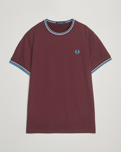 Fred Perry Twin Tipped T-Shirt Oxblood – Rot