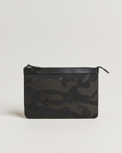 Mismo M/S Nylon Pouch Large Into The Deep/Black – Grün