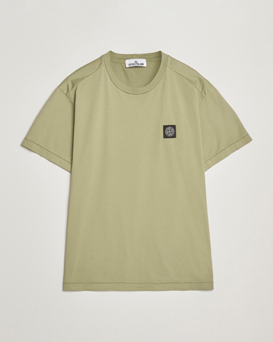 Stone Island Garment Dyed Cotton Jersey T-Shirt Sage – Grün