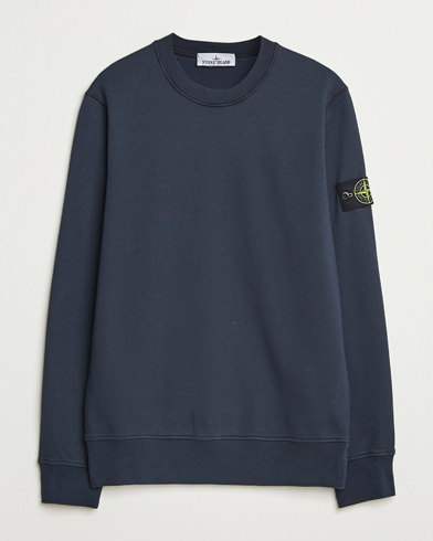 Stone Island Garment Dyed Fleece Sweatshirt Navy – Blau