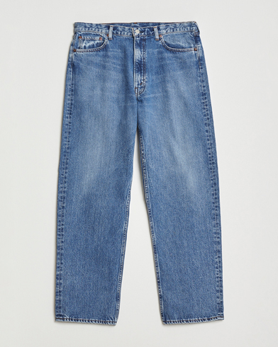 orSlow 101 Dad Fit Jeans Denim Used – Blau