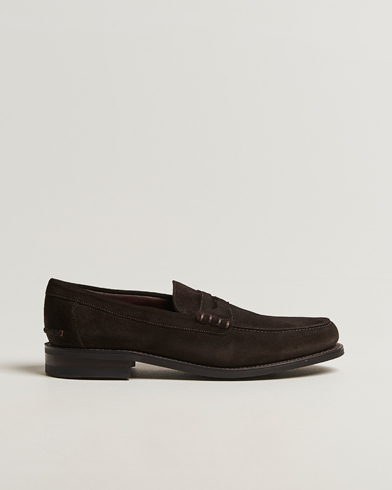 Loake 1880 Kingscliffe Suede Loafer Dark Brown – Braun