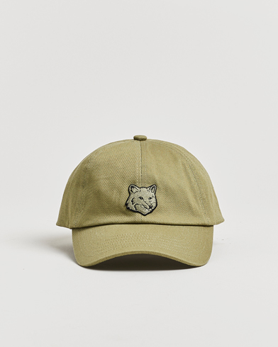 Maison Kitsuné Tonal Fox Head Cap Laurel Green – Grün