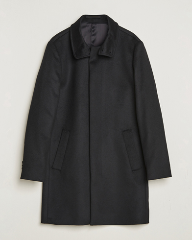 Tiger of Sweden Aleric Wool/Cashmere Stand Up Coat Black – Schwarz