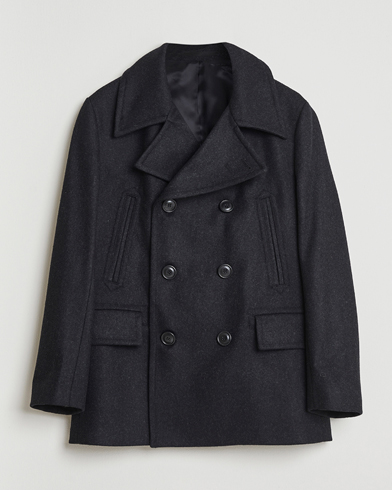 Tiger of Sweden Mahler Wool/Cashmere Peacoat Charcoal – Grau