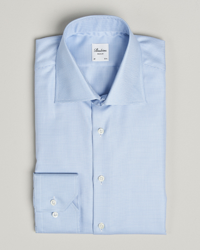 Stenströms Regular Fit Houndstooth Shirt Blue – Blau