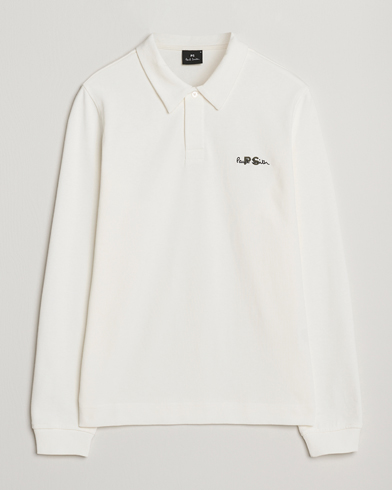 PS Paul Smith Cotton Logo Rugby Sweater White – Weiß