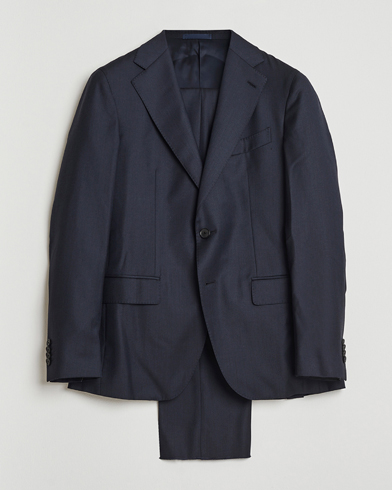 Caruso Aida Super 130s Wool Suit Navy – Blau