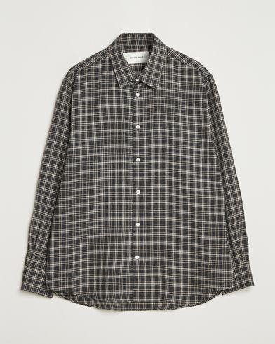 A Day's March Landon Checked Shirt Black – Schwarz