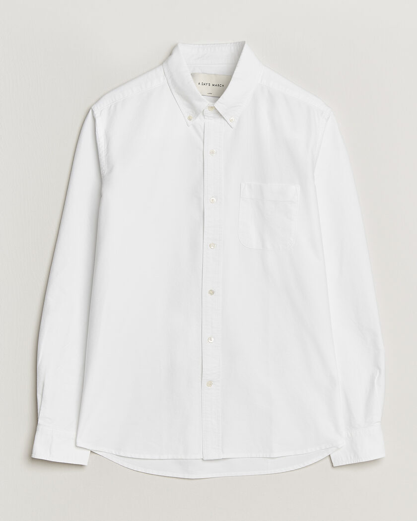 A Day's March Classic Oxford Shirt White – Weiß