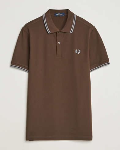 Fred Perry Twin Tipped Shirt Burnt Tobacco – Braun