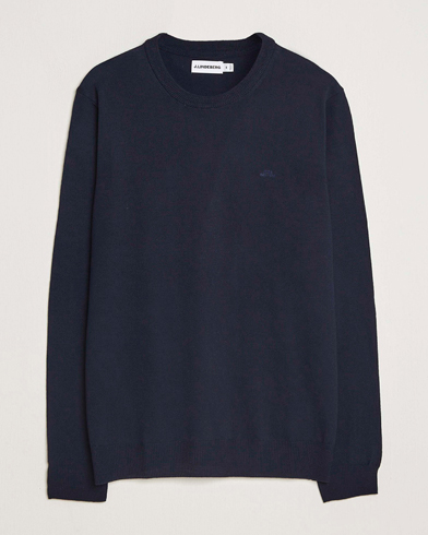 J.Lindeberg Keane Merino Crew Neck Navy – Blau