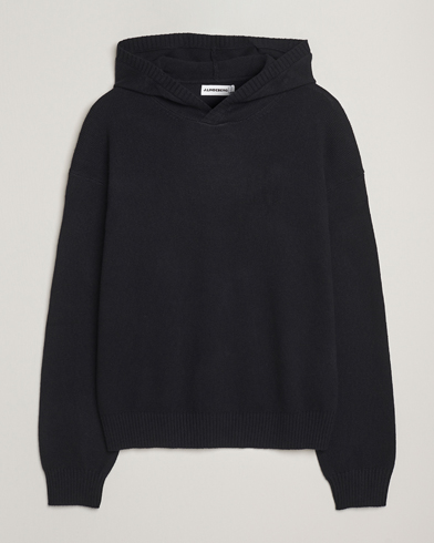 J.Lindeberg Edward Wool Knitted Hoodie Black – Schwarz
