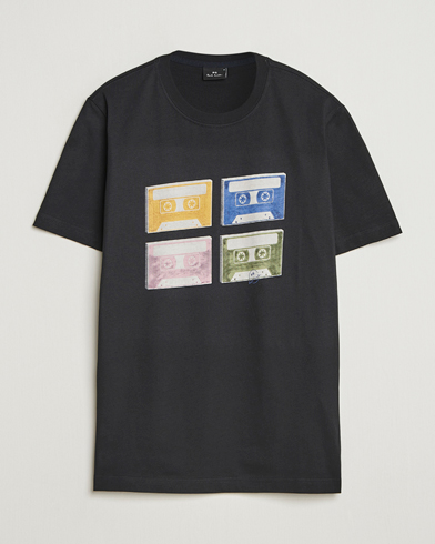 PS Paul Smith Tapes Printed T-Shirt Black – Schwarz