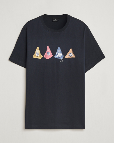 PS Paul Smith Cones Printed T-Shirt Navy – Blau