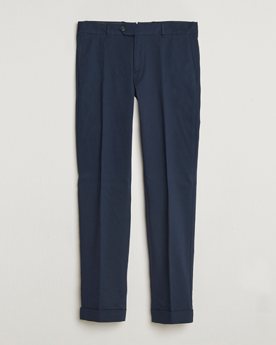 BOSS BLACK Genius Cotton Trousers Dark Blue – Blau