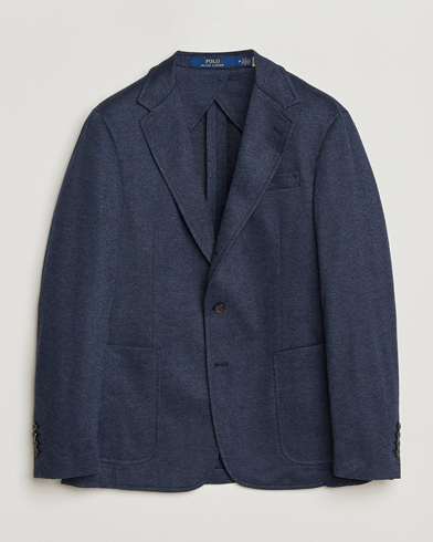 Polo Ralph Lauren Herringbone Single Breasted Sportcoat Navy Multi – Blau