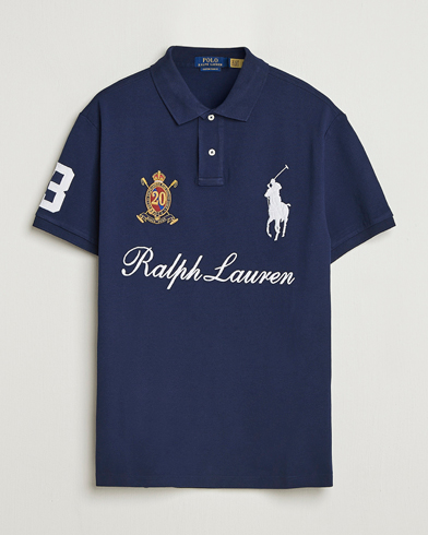 Polo Ralph Lauren Custom Slim Fit Big Pony Polo Cruise Navy – Blau