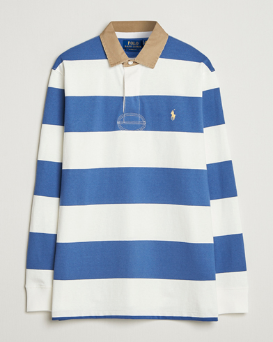 Polo Ralph Lauren Long Sleeve Rugby Sweater Old Royal/Cream – Blau
