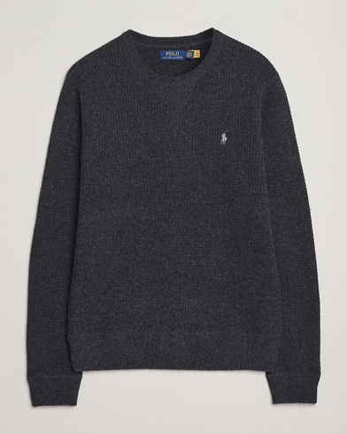 Polo Ralph Lauren Cotton/Wool Pullover Dark Granite Heather – Grau