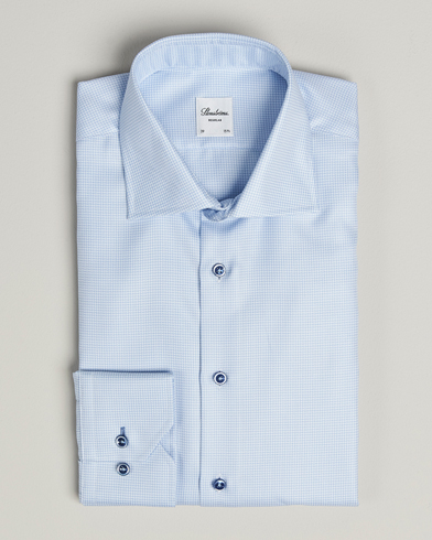 Stenströms Regular Fit Contrast Shirt Light Blue – Blau