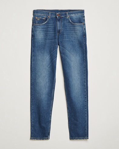 Oscar Jacobson Karl Cotton Stretch Jeans Vintage Wash – Blau